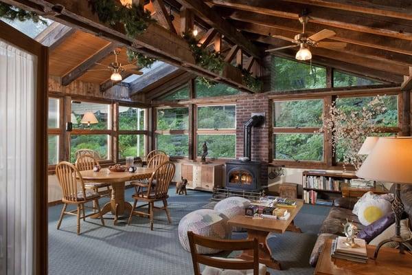 Sun Room, with HD TV and walk out to Garden Terrace