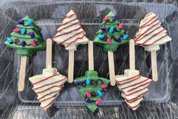 Christmas Tree Cakesicles