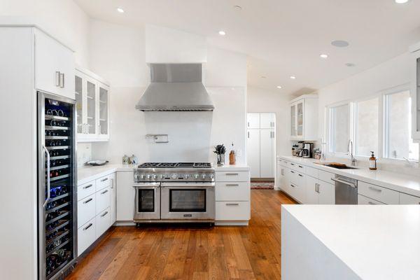 An open floor plan and an abundance of natural light.