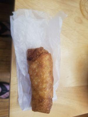 The smallest egg roll ever rude staff