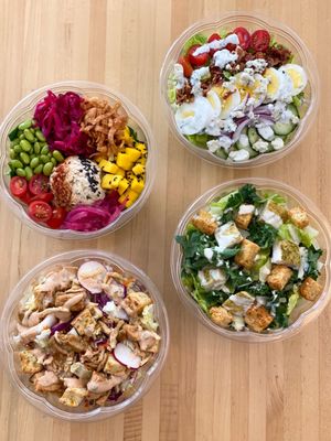 GRAB-AND-GO! Protein packed salads starting at $14.95 at all locations.