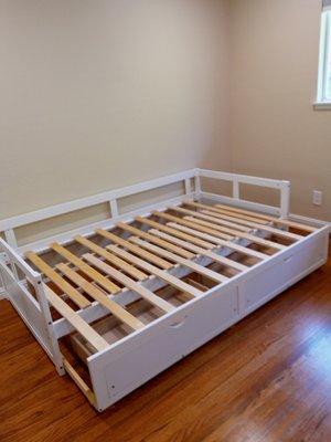 Trundle beds assembled