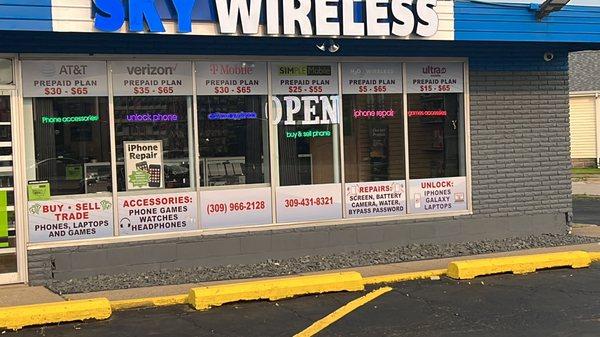 sky wireless we fix iphone ipad sell phone we trade we fix any problam with iphone