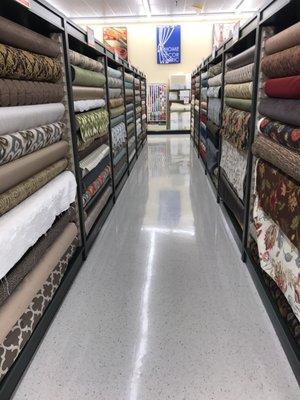 Almost heaven, yards of fabrics!