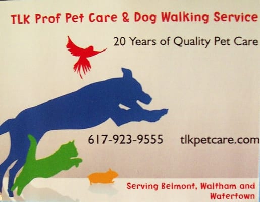 Quality Pet Care and dog walking since 1989