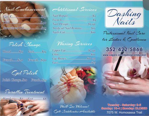 Dashing Nails services