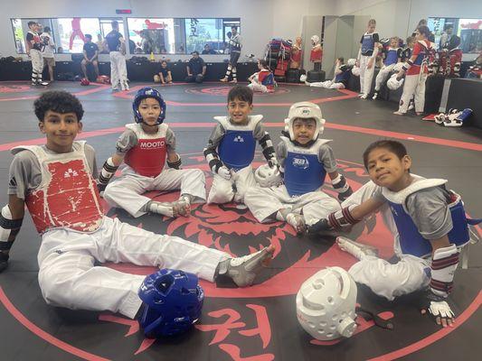 Sparring team at rumble