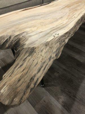 Live edge table