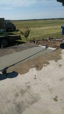 Almost done with the driveway extension