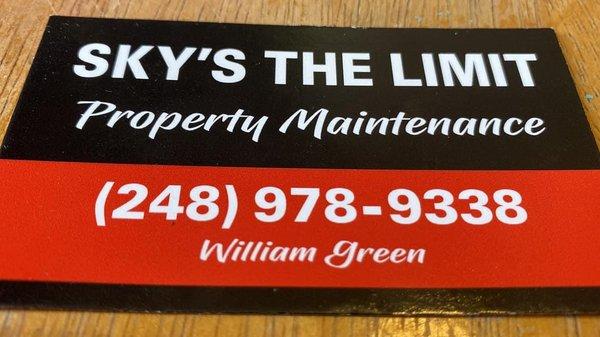 Sky's The Limit Property Maintenance