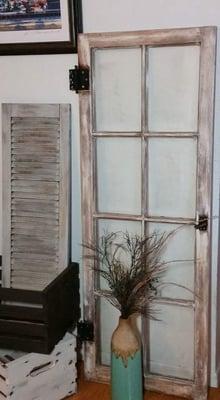 Stunning distressed wooden windows