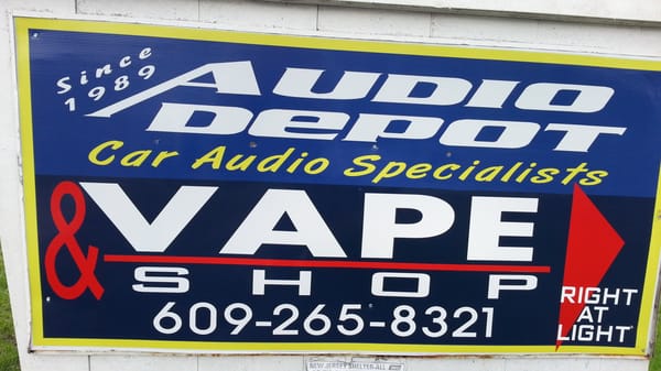 2439 RT 206 MT HOLLY NJ 08060   --    CALL  609-702-0480 --VAPE SHOP  OR CAR AUDIO--  609-265-8321