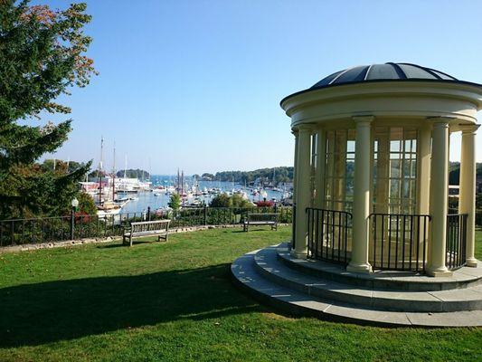 View of harbor from library