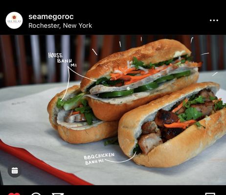 Banh mi sandwiches