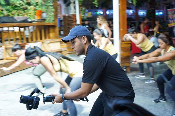 Behind the scenes - fitness bootcamp - El patio Wynwood