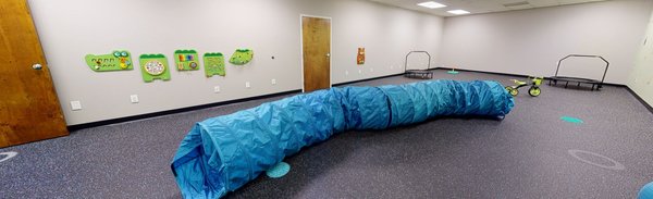 Gross Motor Room - This room is designed to help children play and practice both gross and fine motor skills.