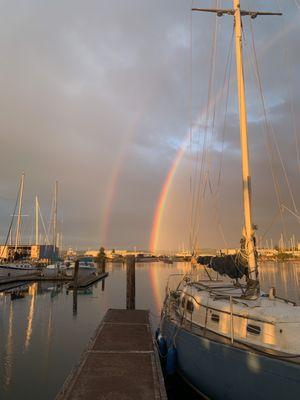 Here is a picture of a rainbow I couldn't resist