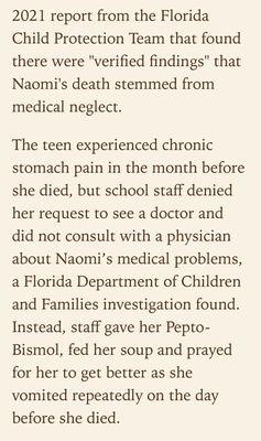 Systematic Medical neglect resulted in loss of life.  This is not a therapeutic boarding school, it's a for profit corporation.