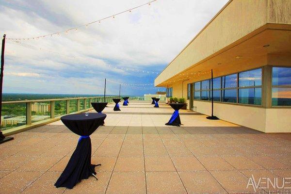 The Rooftop Orlando is an event venue centrally located in Downtown Orlando, featuring 360 degree views of Orlando.