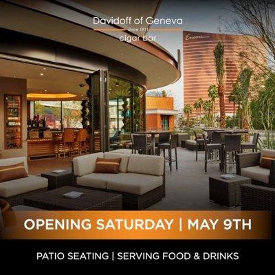 To all our friends. We will be open Saturday, May 9th for patio service. We look forward to seeing you