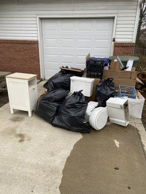 Bathroom remodel clean up