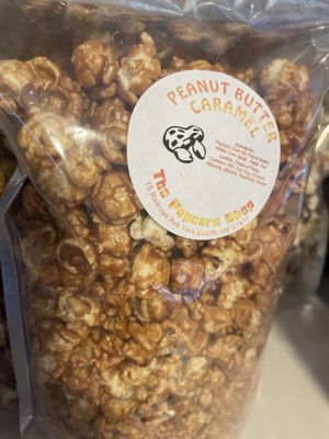 Peanut butter caramel popcorn