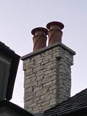 Custom Copper & Clay Tops for the Decorative Clay Pots.