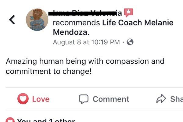 Life Coach Melanie Mendoza