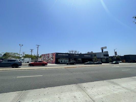 This is the view of our store front from across the street #computerrepair #computerparts #computerguy techrepair