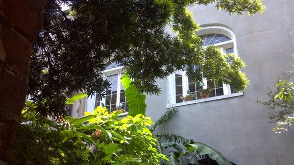 Bourgoyne Guest House courtyard