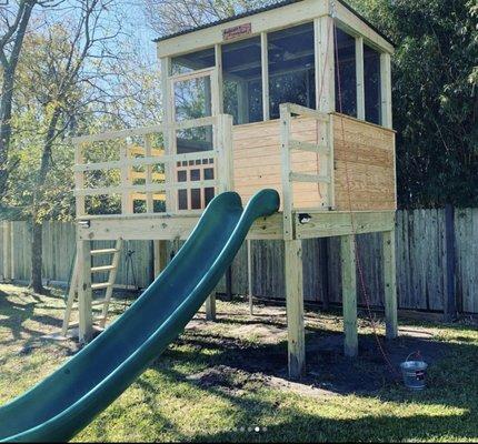 Custom playset with slide