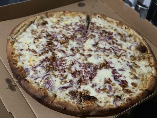 Chicken Bacon Ranch Pizza