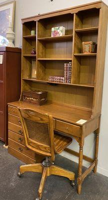 Ethan Allen desk with removable book hutch