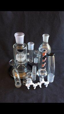 2017 SGC DETACHABLE 12" DUAL FUNCTION GLASS WATER PIPE 10PC SET - SGCU#81