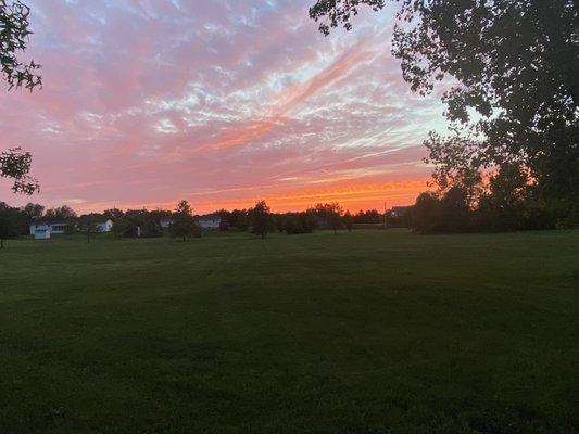 Greenwood Park at sunset