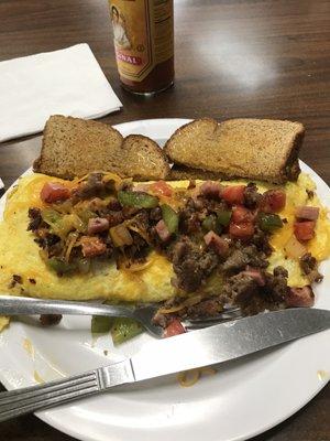 Loaded omelet