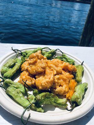 Fire Shrimp with Shishito Peppers