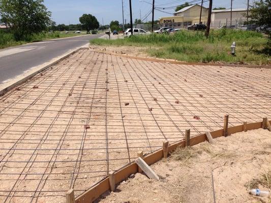 BEFORE: Austin First Church - Concrete Paving, Concrete Driveway