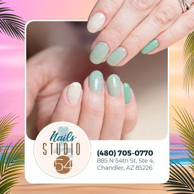 Your nails don't change the world, but the woman who wears them will.  
-------------------------------
Nails Studio 54
 (480) 705-0770