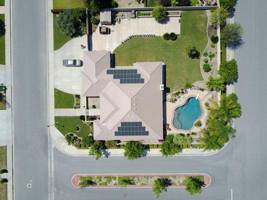 Drone shot of residential job #2