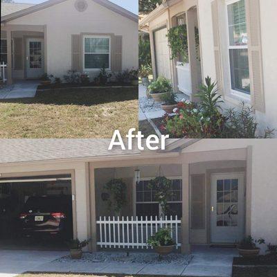 After of exterior home painted