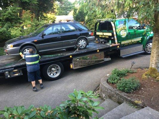 Want to buy a car from here? This is what it looks like afterwards. Dead. Towed away for donation.