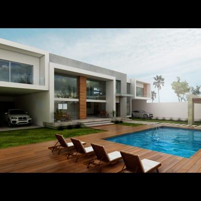 Patio pool render