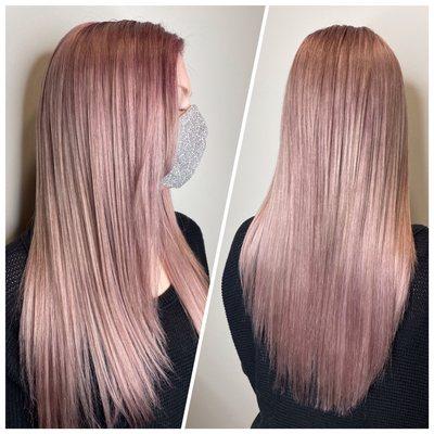 Mauve rose gold by Cindy