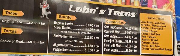 Lobo's Tacqueria