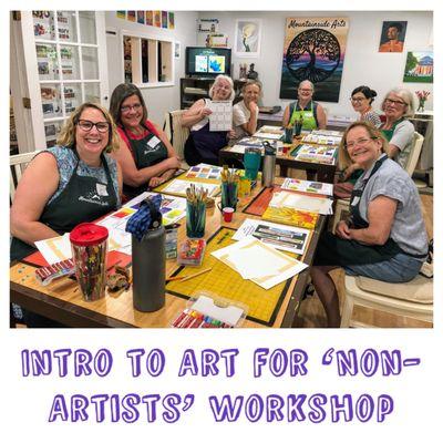 Adult art workshop July 10, 2021