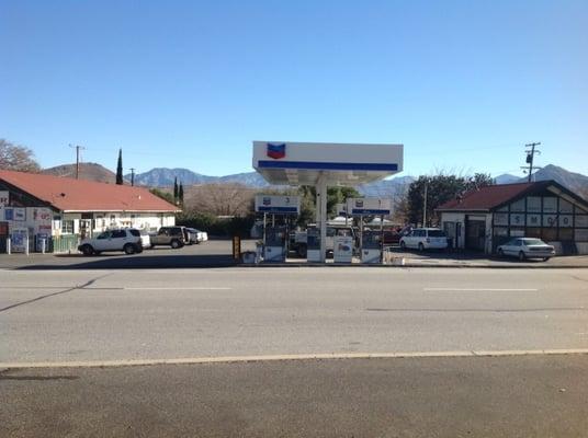 Chevron from across the road.