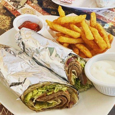 Lamb doner wrap