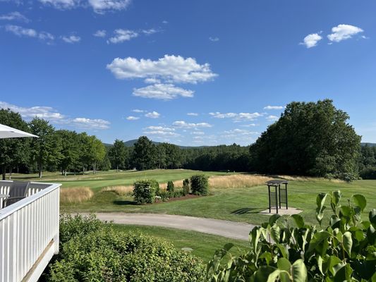 you can see the foot hills from the deck of the club house