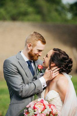 The bride & groom